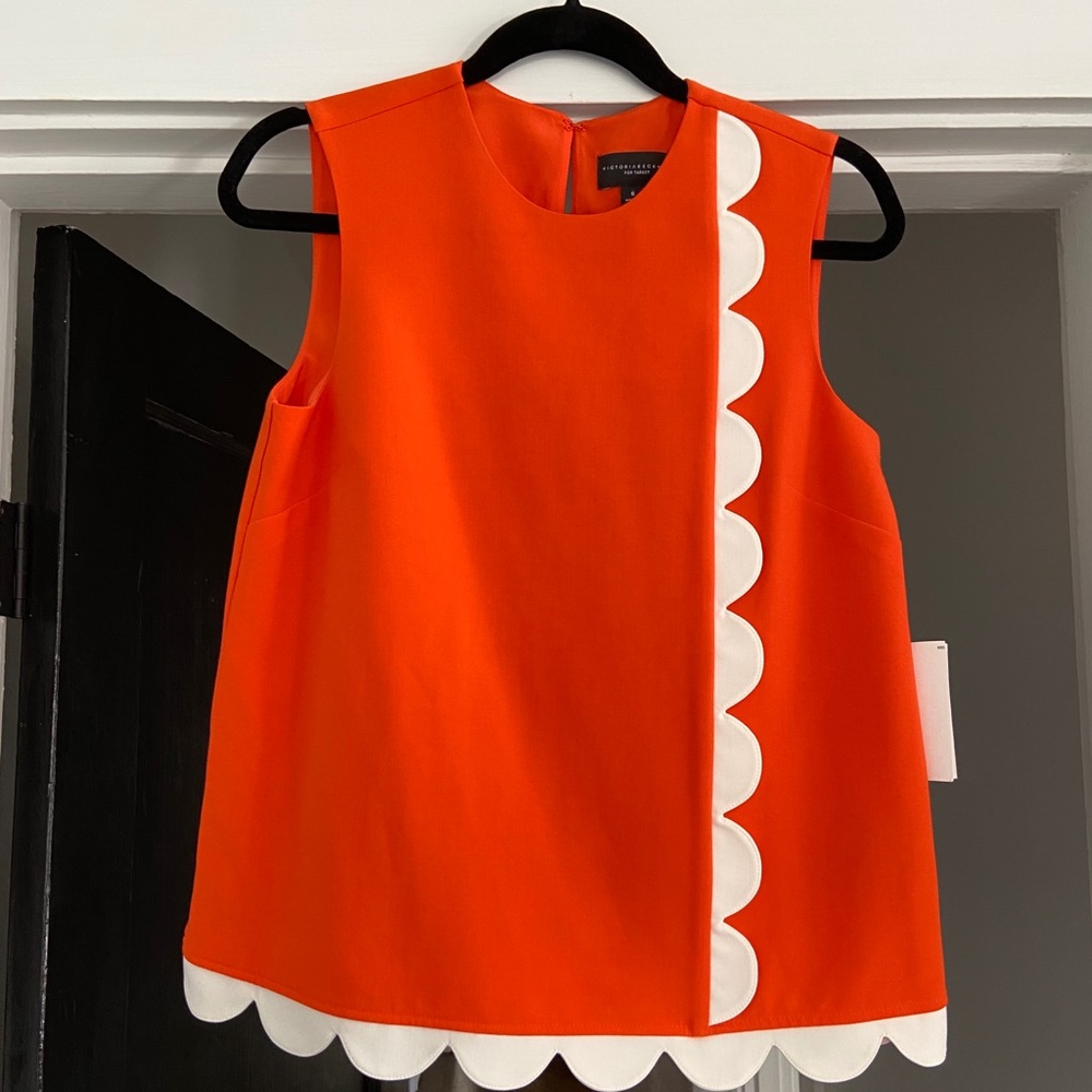 Victoria Beckham for target scalloped top